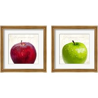 Framed La Pomme Rouge et Vert 2 Piece Framed Art Print Set