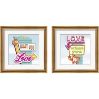 Framed 'Do What You Love 2 Piece Framed Art Print Set' border=