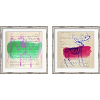 Framed 'Memories of the Wild 2 Piece Framed Art Print Set' border=