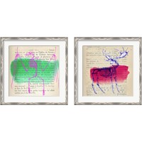 Framed 'Memories of the Wild 2 Piece Framed Art Print Set' border=