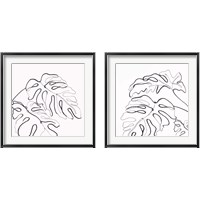 Framed 'Infinity of Simple 2 Piece Framed Art Print Set' border=