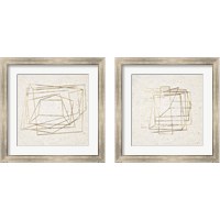 Framed 'Golden Embrace 2 Piece Framed Art Print Set' border=