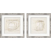 Framed 'Golden Embrace 2 Piece Framed Art Print Set' border=