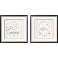 Framed 'Floursack Nautical 2 Piece Framed Art Print Set' border=