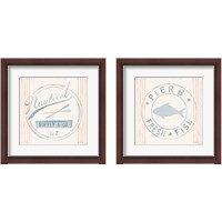 Framed 'Floursack Nautical 2 Piece Framed Art Print Set' border=