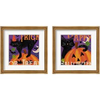 Framed Festive Felines 2 Piece Framed Art Print Set