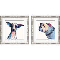 Framed 'Castor Watercolor Pastel 2 Piece Framed Art Print Set' border=