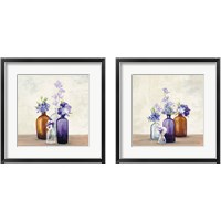 Framed 'Windowsill Garden 2 Piece Framed Art Print Set' border=