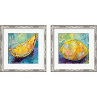 Framed 'Lemon 2 Piece Framed Art Print Set' border=