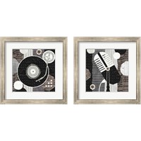 Framed Rock N Roll Neutral 2 Piece Framed Art Print Set