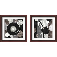 Framed Rock N Roll Neutral 2 Piece Framed Art Print Set