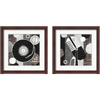 Framed Rock N Roll Neutral 2 Piece Framed Art Print Set
