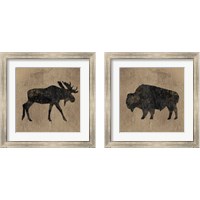 Framed Brown Lodge 2 Piece Framed Art Print Set