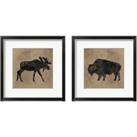 Framed Brown Lodge 2 Piece Framed Art Print Set