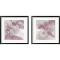 Framed 'Mauve Indigo Flow 2 Piece Framed Art Print Set' border=