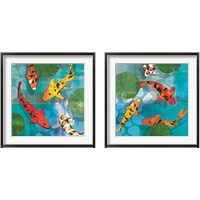 Framed Lucky Koi 2 Piece Framed Art Print Set