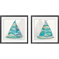 Framed 'Smooth Sailing 2 Piece Framed Art Print Set' border=
