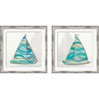 Framed 'Smooth Sailing 2 Piece Framed Art Print Set' border=