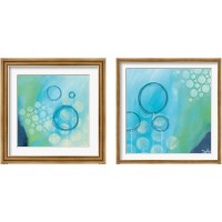 Framed 'Bubble Toes 2 Piece Framed Art Print Set' border=
