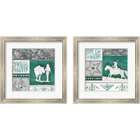 Framed 'Cowgirl Forever 2 Piece Framed Art Print Set' border=