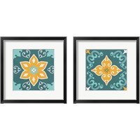 Framed 'Spanish Ceramic 2 Piece Framed Art Print Set' border=