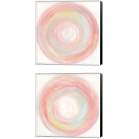 Framed 'Tropical Swirl 2 Piece Canvas Print Set' border=