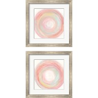 Framed 'Tropical Swirl 2 Piece Framed Art Print Set' border=