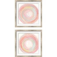 Framed 'Tropical Swirl 2 Piece Framed Art Print Set' border=