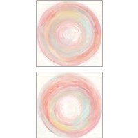 Framed 'Tropical Swirl 2 Piece Art Print Set' border=