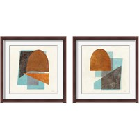 Framed Quintet Turquoise 2 Piece Framed Art Print Set