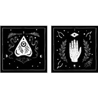 Framed 'All Hallows Eve Sq no Words 2 Piece Art Print Set' border=