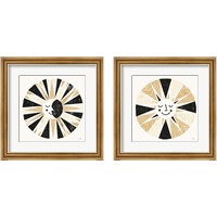 Framed Moonshine Black Gold Sq 2 Piece Framed Art Print Set