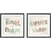 Framed Explore the World 2 Piece Framed Art Print Set