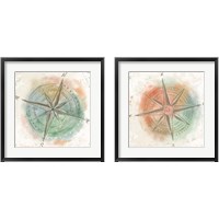 Framed 'Explore the World 2 Piece Framed Art Print Set' border=