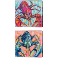 Framed 'Lilly Lobster 2 Piece Canvas Print Set' border=