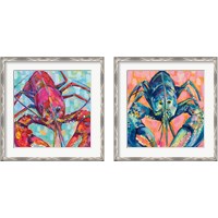 Framed 'Lilly Lobster 2 Piece Framed Art Print Set' border=