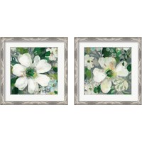 Framed 'Anemone and Friends 2 Piece Framed Art Print Set' border=