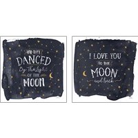 Framed 'Celestial Love 2 Piece Art Print Set' border=