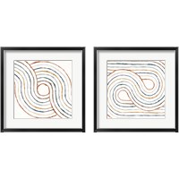 Framed 'Rainbow Road 2 Piece Framed Art Print Set' border=