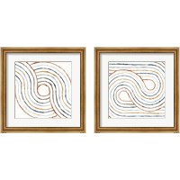 Framed 'Rainbow Road 2 Piece Framed Art Print Set' border=