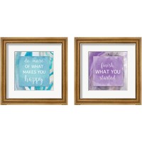 Framed 'Agate Inspiration 2 Piece Framed Art Print Set' border=