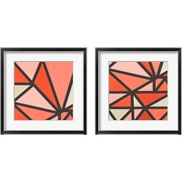 Framed 'Mindful Peachy 2 Piece Framed Art Print Set' border=