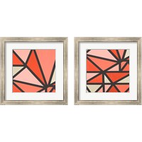 Framed 'Mindful Peachy 2 Piece Framed Art Print Set' border=