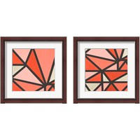 Framed 'Mindful Peachy 2 Piece Framed Art Print Set' border=
