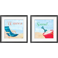 Framed Beach Play 2 Piece Framed Art Print Set
