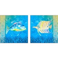 Framed 'Under the Sea 2 Piece Art Print Set' border=