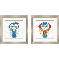 Framed Christmas Owl 2 Piece Framed Art Print Set