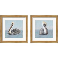 Framed 'Pelican Wash 2 Piece Framed Art Print Set' border=