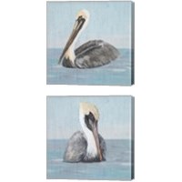 Framed 'Pelican Wash 2 Piece Canvas Print Set' border=