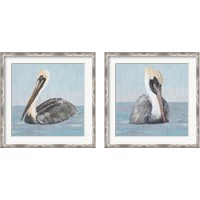 Framed 'Pelican Wash 2 Piece Framed Art Print Set' border=